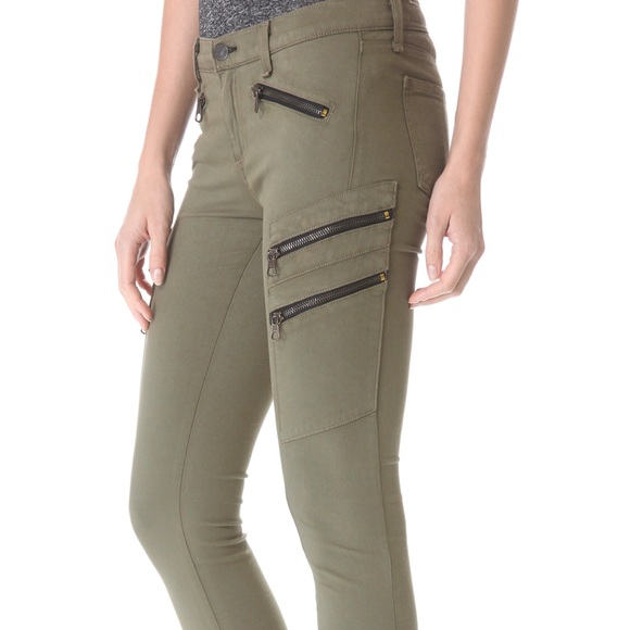 Lariat in Army Rag & Bone Pants with Zip Pockets - Picture 3 of 8